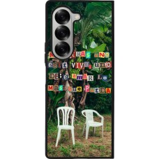 Samsung Galaxy Z Fold6 Case Hülle - Silikon schwarz Chairs DTMF