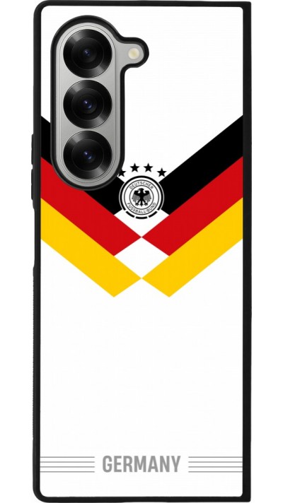 Coque Samsung Galaxy Z Fold6 - Silicone rigide noir Maillot de football Allemagne 2026 personnalisable