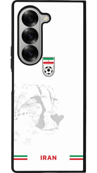 Coque Samsung Galaxy Z Fold6 - Silicone rigide noir Maillot de football Iran 2026 personnalisable
