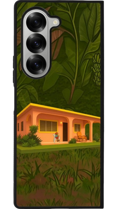 Coque Samsung Galaxy Z Fold6 - Silicone rigide noir Benitos house DTMF