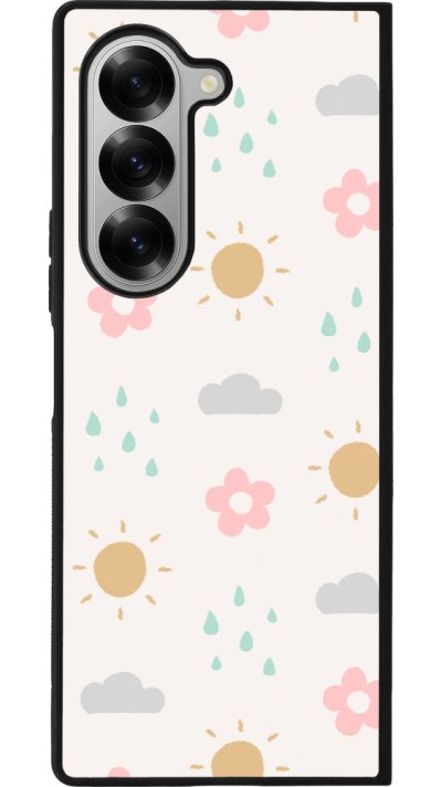 Samsung Galaxy Z Fold6 Case Hülle - Silikon schwarz Spring 23 weather