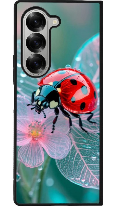 Coque Samsung Galaxy Z Fold6 - Silicone rigide noir Ladybird in bloom Spring 2026
