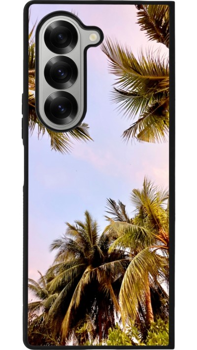Samsung Galaxy Z Fold6 Case Hülle - Silikon schwarz Summer 2023 palm tree vibe