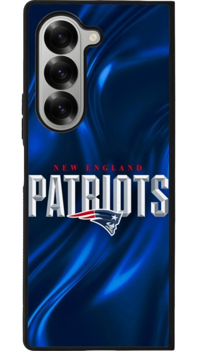 Coque Samsung Galaxy Z Fold6 - Silicone rigide noir Super Bowl 26 Patriots 2