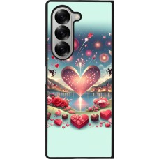 Samsung Galaxy Z Fold6 Case Hülle - Silikon schwarz Valentin 2025 Schick