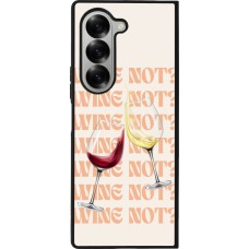 Samsung Galaxy Z Fold6 Case Hülle - Silikon schwarz Wine not