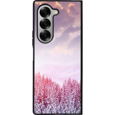 Samsung Galaxy Z Fold6 Case Hülle - Silikon schwarz Winter 22 Pink Forest