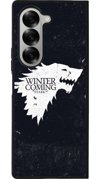 Samsung Galaxy Z Fold6 Case Hülle - Silikon schwarz Winter is coming Stark