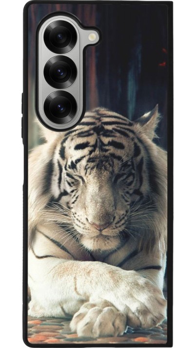 Coque Samsung Galaxy Z Fold6 - Silicone rigide noir Zen Tiger