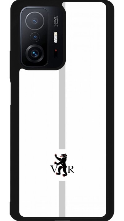 Xiaomi 11T Case Hülle - Silikon schwarz Kanton AR weiss