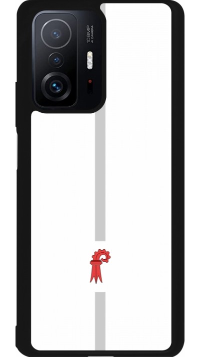 Xiaomi 11T Case Hülle - Silikon schwarz Kanton BL weiss
