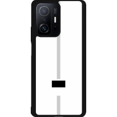 Xiaomi 11T Case Hülle - Silikon schwarz Kanton FR weiss