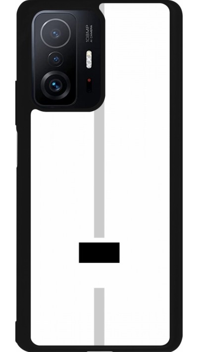 Xiaomi 11T Case Hülle - Silikon schwarz Kanton FR weiss