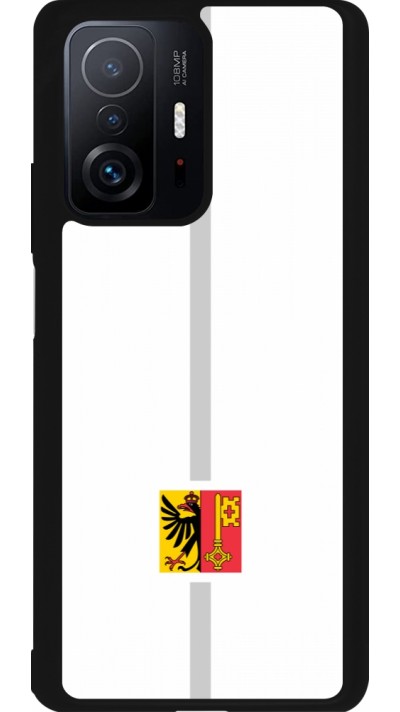 Xiaomi 11T Case Hülle - Silikon schwarz Kanton GE weiss