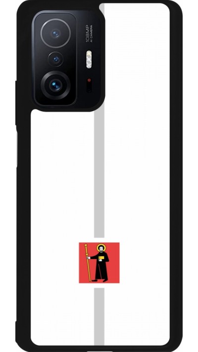 Xiaomi 11T Case Hülle - Silikon schwarz Kanton GL weiss