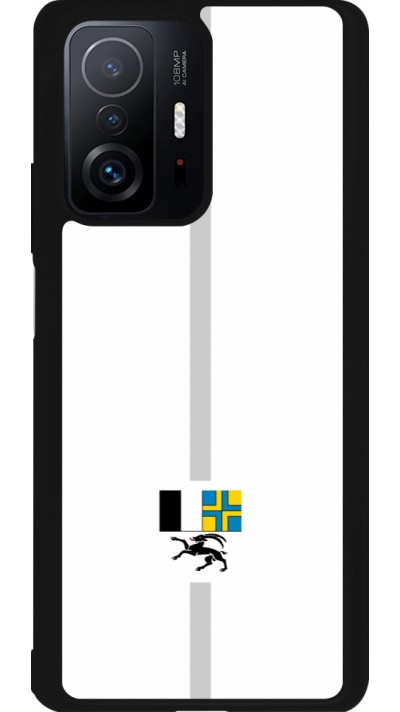Xiaomi 11T Case Hülle - Silikon schwarz Kanton GR weiss