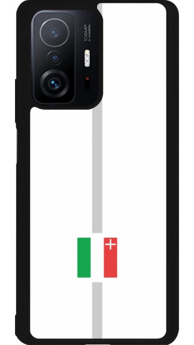 Xiaomi 11T Case Hülle - Silikon schwarz Kanton NE weiss