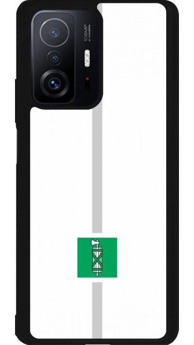 Xiaomi 11T Case Hülle - Silikon schwarz Kanton SG weiss