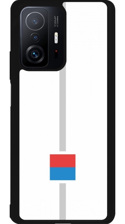 Xiaomi 11T Case Hülle - Silikon schwarz Kanton TI weiss