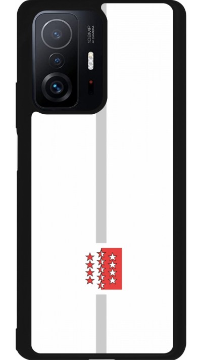 Xiaomi 11T Case Hülle - Silikon schwarz Kanton VS weiss