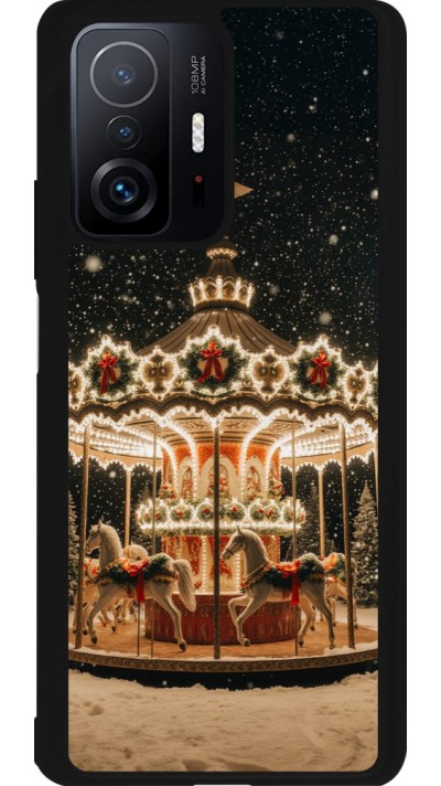 Xiaomi 11T Case Hülle - Silikon schwarz Christmas 25 Carousel