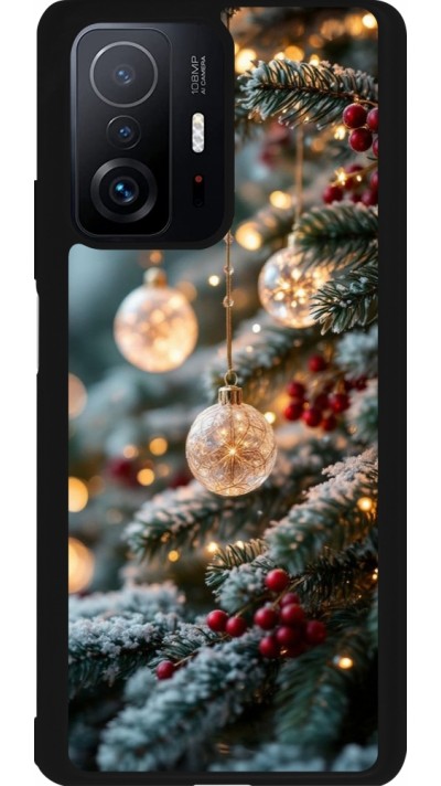 Xiaomi 11T Case Hülle - Silikon schwarz Christmas 25 Xmas Decorated Tree