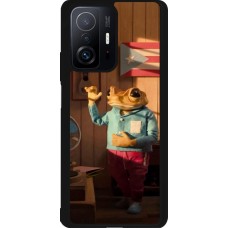 Xiaomi 11T Case Hülle - Silikon schwarz Dancing frog DTMF