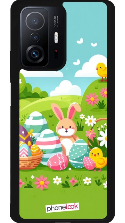 Xiaomi 11T Case Hülle - Silikon schwarz Ostern 2025 Gruen