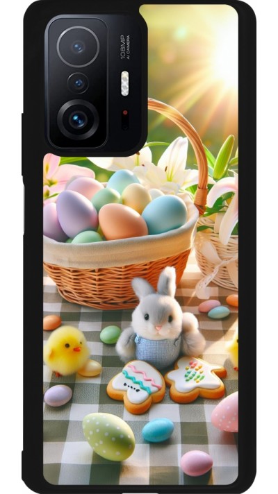 Xiaomi 11T Case Hülle - Silikon schwarz Ostern 2025 Osterkorb