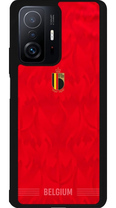 Coque Xiaomi 11T - Silicone rigide noir Maillot de football Belgique 2026 personnalisable