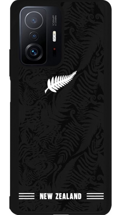 Coque Xiaomi 11T - Silicone rigide noir Maillot de football Nouvelle-Zélande 2026 personnalisable