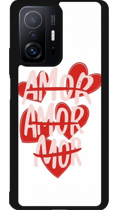 Coque Xiaomi 11T - Silicone rigide noir Saint Valentines Day 26 Amor