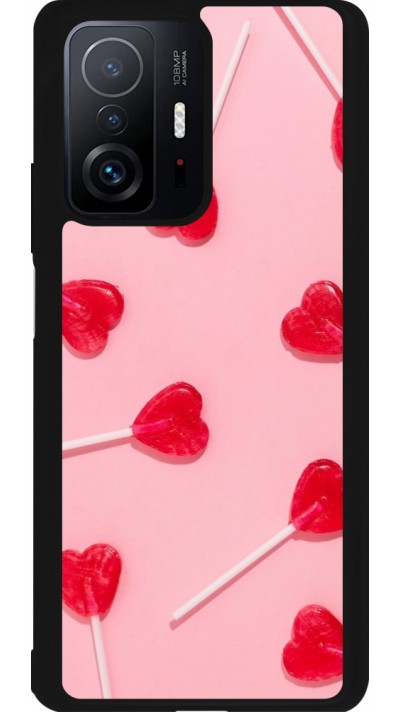 Coque Xiaomi 11T - Silicone rigide noir Saint Valentines Day 26 Lollipop