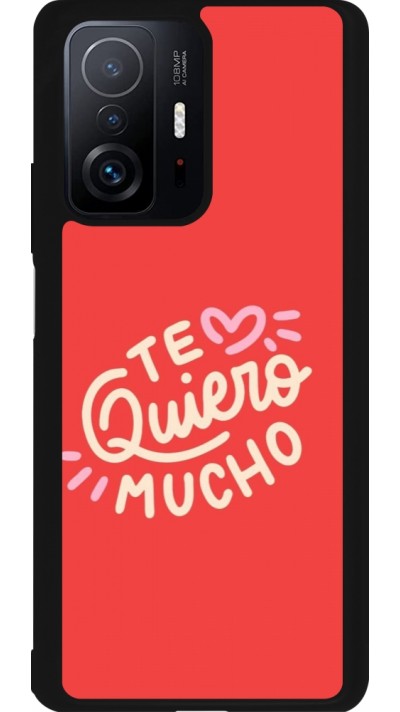 Coque Xiaomi 11T - Silicone rigide noir Saint Valentines Day 26 Te quiero mucho
