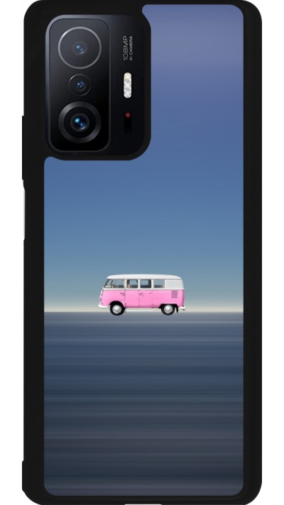 Xiaomi 11T Case Hülle - Silikon schwarz Spring 23 pink bus