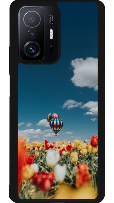 Coque Xiaomi 11T - Silicone rigide noir Hot air balloon Spring 2026