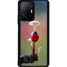 Xiaomi 11T Case Hülle - Silikon schwarz Ladybird on a mushroom Spring 2026