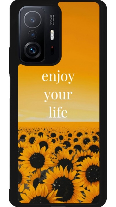 Coque Xiaomi 11T - Silicone rigide noir Summer 2026 Enjoy your life