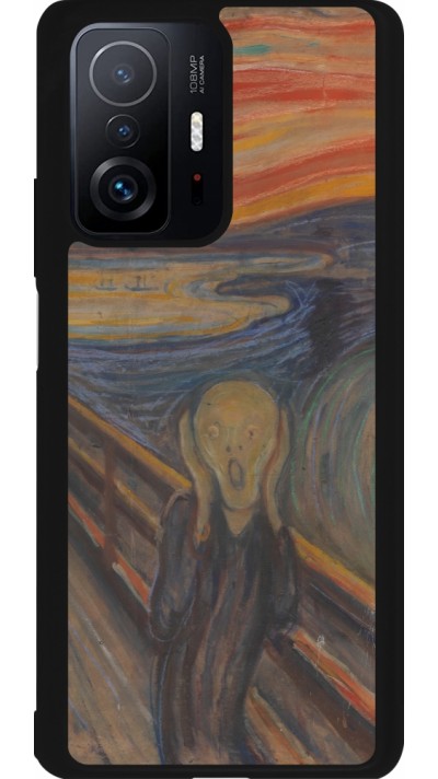 Coque Xiaomi 11T - Silicone rigide noir Tableau art - Le Cri - Edvard Munch
