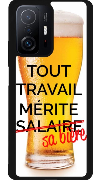 Xiaomi 11T Case Hülle - Silikon schwarz Tout travail mérite sa bière