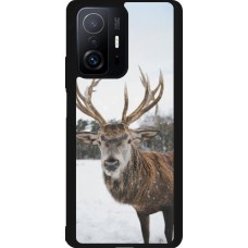 Xiaomi 11T Case Hülle - Silikon schwarz Winter 25 Winter reindeer