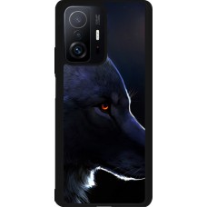 Xiaomi 11T Case Hülle - Silikon schwarz Wolf Shape