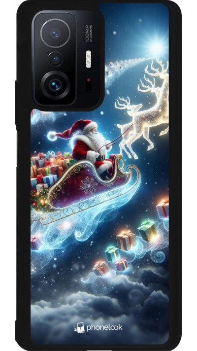 Xiaomi 11T Case Hülle - Silikon schwarz Weihnachten 2023 Verzauberter Weihnachtsmann