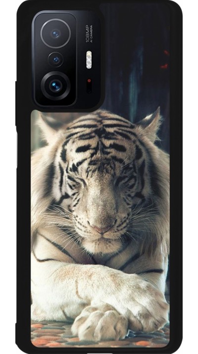 Xiaomi 11T Case Hülle - Silikon schwarz Zen Tiger