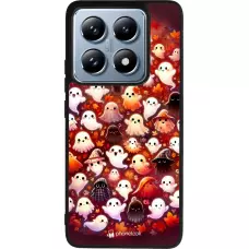 Coque Xiaomi 14T Pro - Silicone rigide noir Fantômes automne mignons