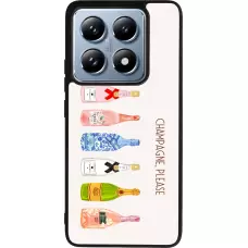 Coque Xiaomi 14T Pro - Silicone rigide noir Champagne Please