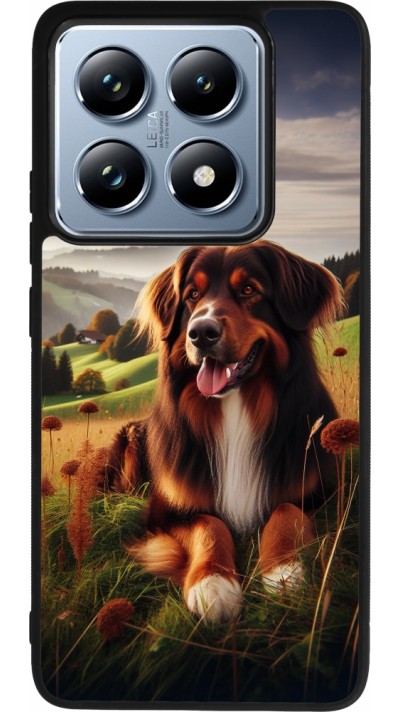 Coque Xiaomi 14T Pro - Silicone rigide noir Chien Campagne Suisse