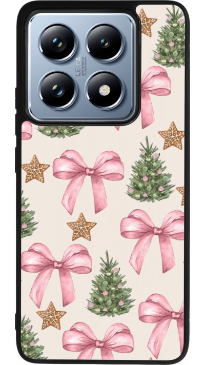 Coque Xiaomi 14T Pro - Silicone rigide noir Christmas 25 Vintage Ribbons