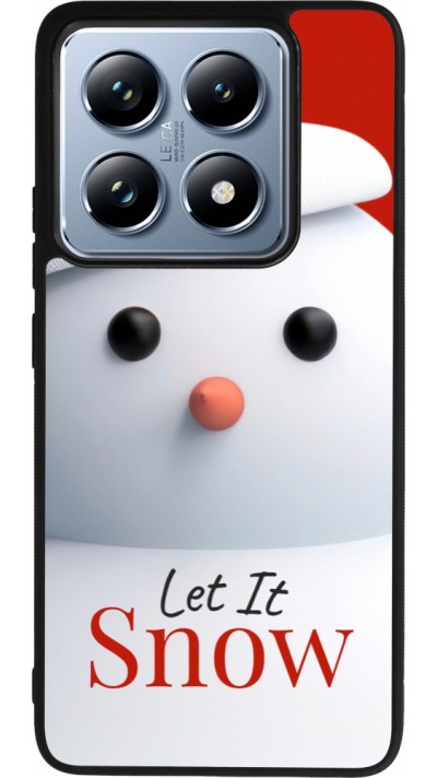 Coque Xiaomi 14T Pro - Silicone rigide noir Christmas 25 Xmas Snowman
