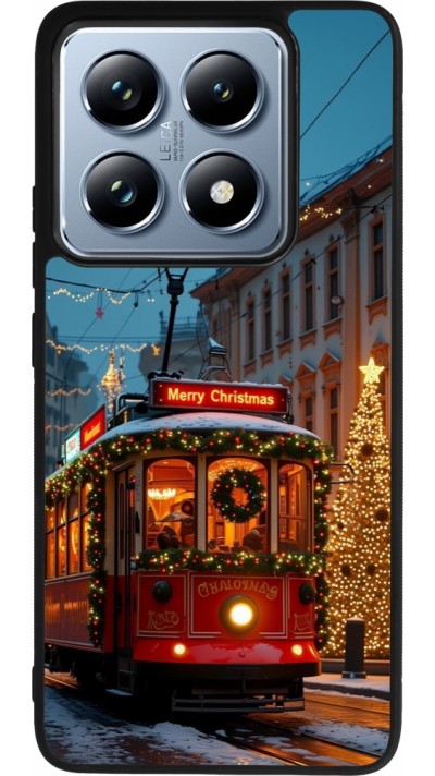 Coque Xiaomi 14T Pro - Silicone rigide noir Christmas 25 Xmas Train